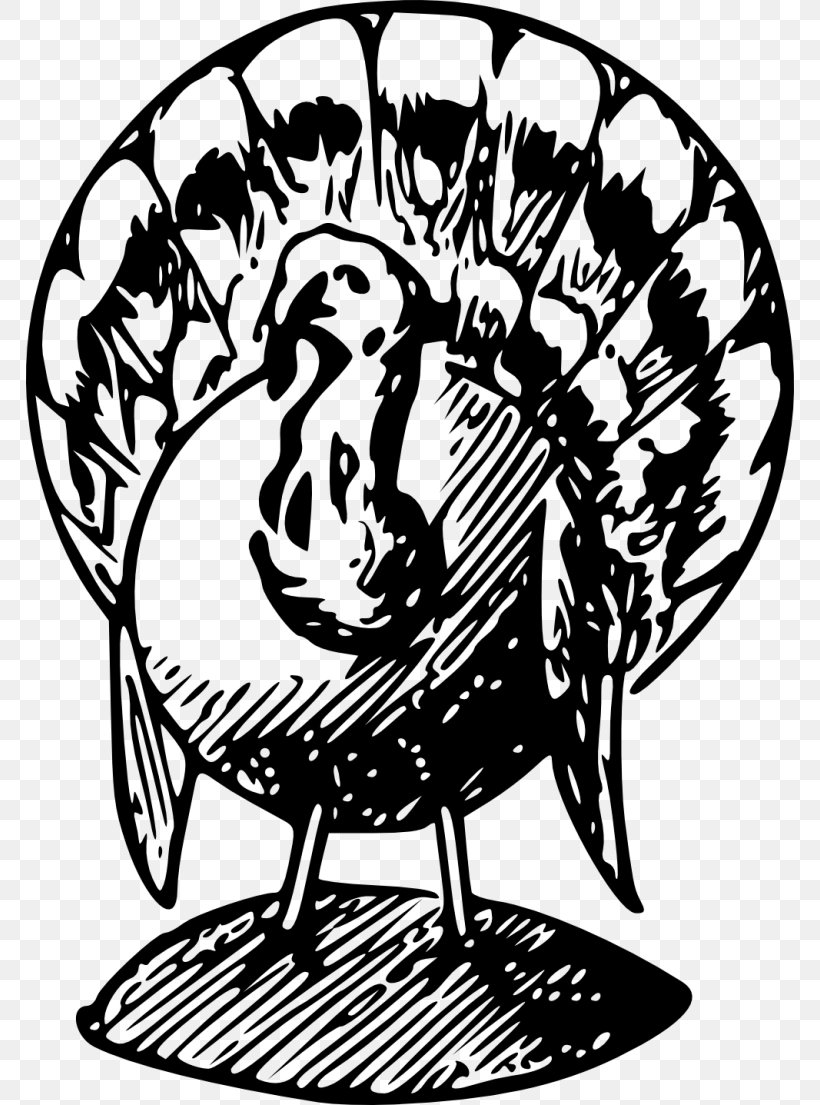 Thanksgiving Dinner Turkey Meat Clip Art, PNG, 768x1105px, Thanksgiving, Art, Artwork, Bird, Black And White Download Free