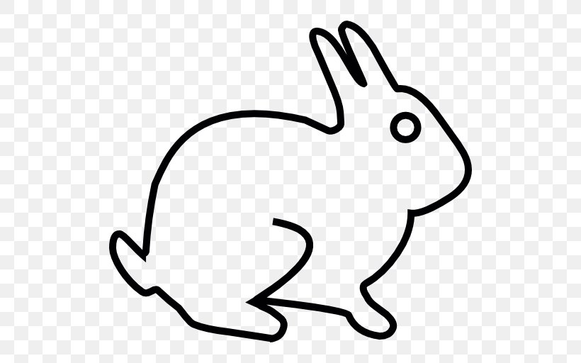 European Rabbit Symbol, PNG, 512x512px, European Rabbit, Animal, Artwork, Beak, Black Download Free