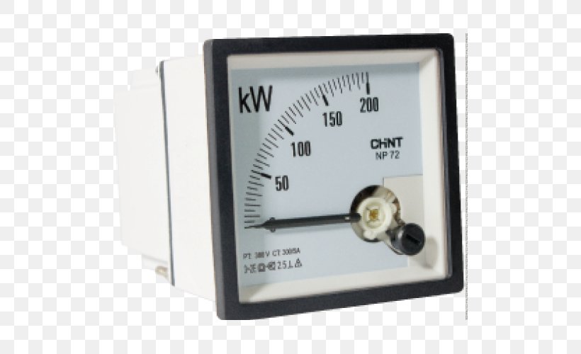 Gauge Kilowatt Hour Analog Signal Electricity Meter Power Factor, PNG, 500x500px, Gauge, Ammeter, Ampere, Analog Signal, Electric Power Download Free