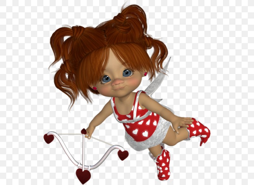 Valentine's Day February 14 Doll Love Cupid, PNG, 540x600px, February 14, Biscuits, Brown Hair, Child, Cupid Download Free