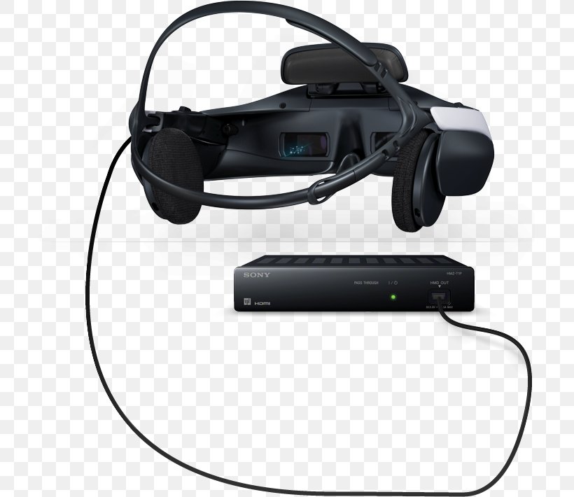 HMZ-T1 Head-mounted Display PlayStation Sony Corporation 3D Television, PNG, 709x710px, 3d Television, Headmounted Display, Audio, Audio Equipment, Electronic Device Download Free