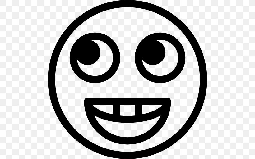 Black And White Smile Facial Expression, PNG, 512x512px, Gesture, Area, Black And White, Emoji, Emoticon Download Free