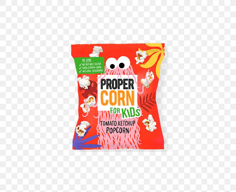 Propercorn For Kids Tomato Ketchup Popcorn Multipack Propercorn Popcorn, PNG, 500x666px, Popcorn, Corn, Flavor, Food, Ketchup Download Free
