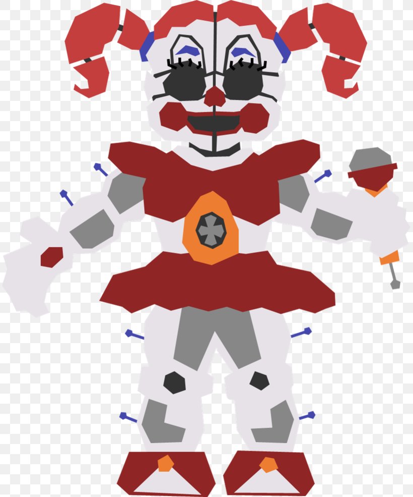 Five Nights At Freddy's: Sister Location Clown Five Nights At Freddy's 4 Infant Circus, PNG, 811x985px, 2016, Clown, Android, Art, Cartoon Download Free