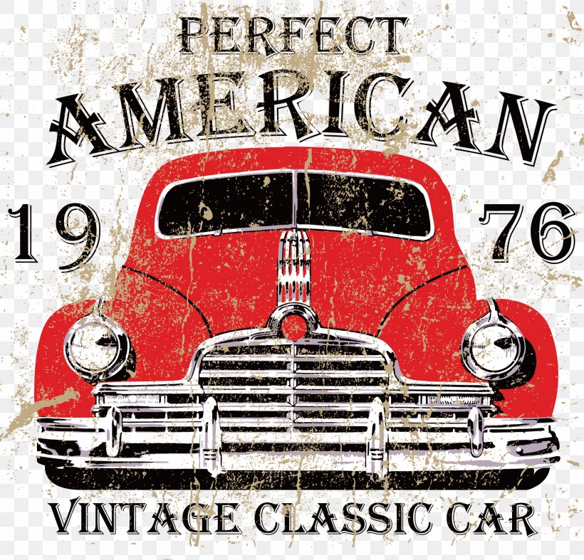 T-shirt Vintage Clothing Retro Style, PNG, 1989x1909px, Tshirt, Advertising, Antique Car, Automotive Design, Brand Download Free