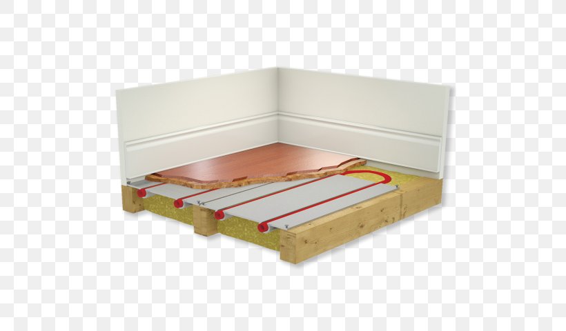 Underfloor Heating Flooring Raised Floor Floating Floor, PNG, 550x480px, Floor, Bed, Bed Frame, Bed Sheet, Central Heating Download Free