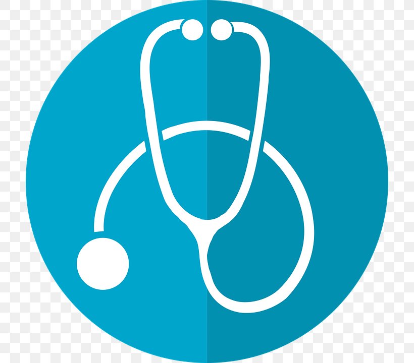 Stethoscope Medicine Nursing Health Care Physician, PNG, 718x720px, Stethoscope, Aqua, Azure, Blue, Clinic Download Free