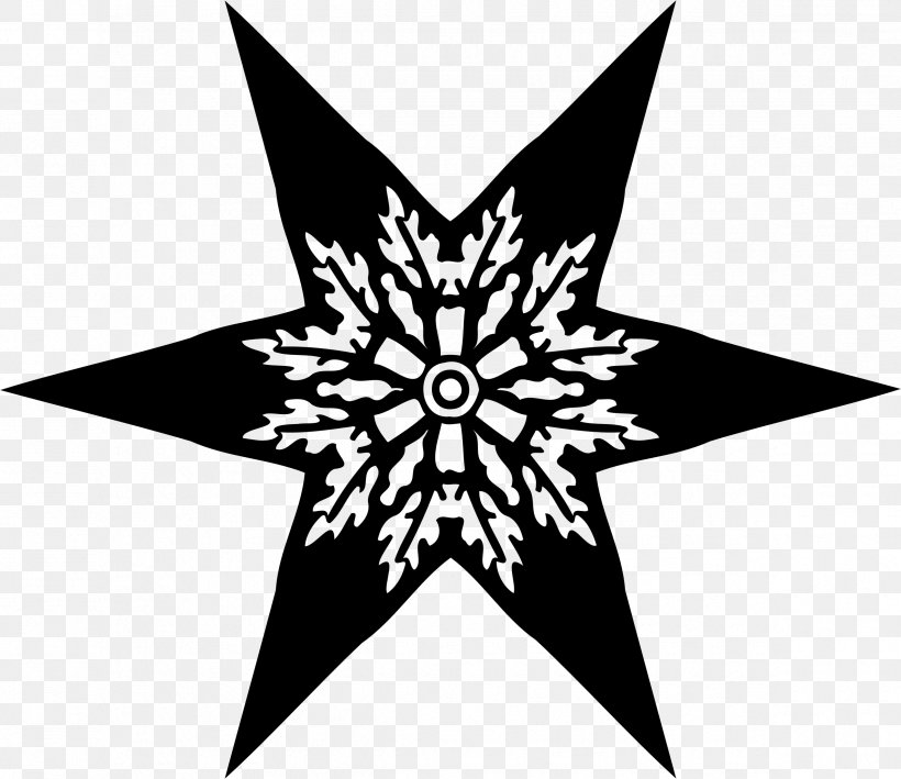 Silhouette Star Black And White Clip Art, PNG, 2370x2052px, Silhouette, Black, Black And White, Drawing, Flower Download Free