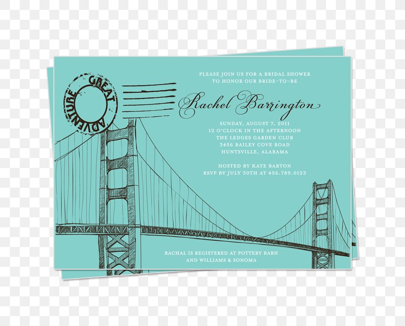 Golden Gate Bridge Wedding Invitation Download, PNG, 660x660px, Golden Gate Bridge, Aqua, Area, Bridge, Convite Download Free
