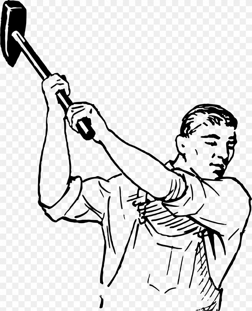 Sledgehammer Hand Tool Clip Art, PNG, 1944x2400px, Hammer, Area, Arm, Art, Artwork Download Free