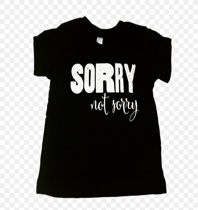 T-shirt Sorry Not Sorry Sleeveless Shirt Clothing Outerwear, PNG, 1137x1207px, Tshirt, Black, Brand, Child, Clothing Download Free