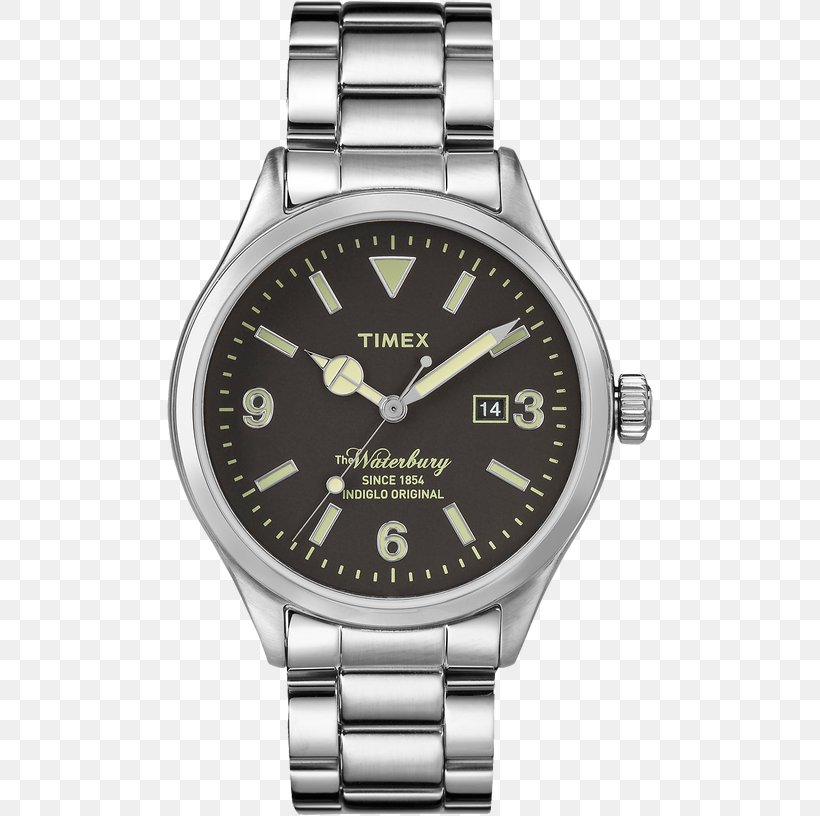 Watch Timex Group USA, Inc. Strap Stainless Steel Indiglo, PNG, 680x816px, Watch, Bracelet, Brand, Chronograph, Clock Download Free