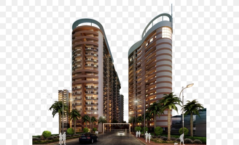 Condominium Commercial Building Real Estate Skyscraper, PNG, 597x500px, Condominium, Apartment, Building, City, Commercial Building Download Free