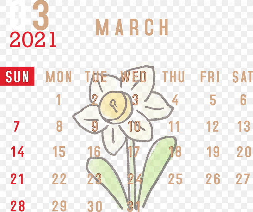 Floral Design, PNG, 3000x2525px, 2021 Calendar, March 2021 Printable Calendar, Diagram, Floral Design, Geometry Download Free