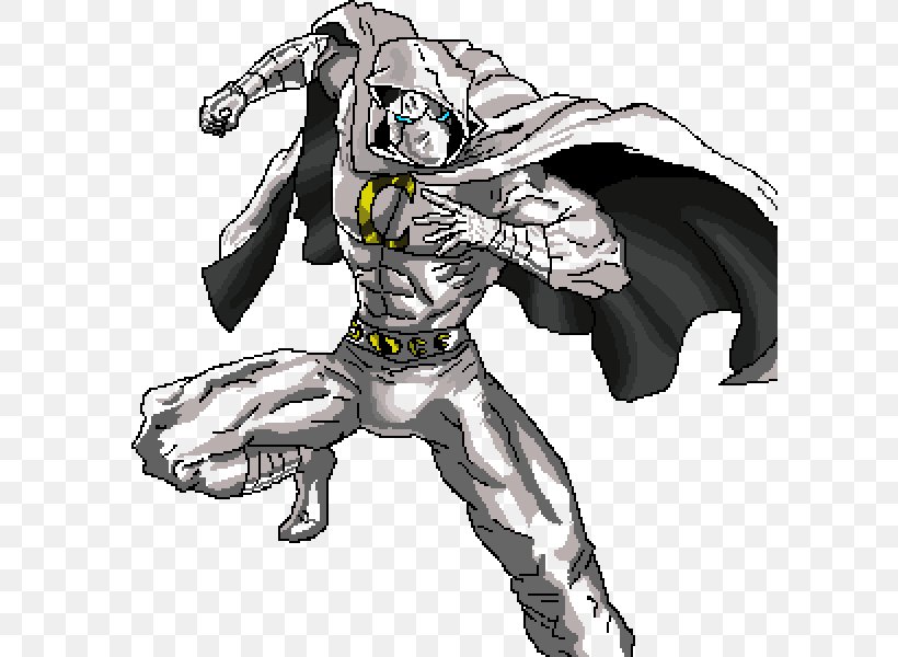 Moon Knight Drawing Cartoon, PNG, 600x600px, Moon Knight, Animal, Armour, Art, Black And White Download Free
