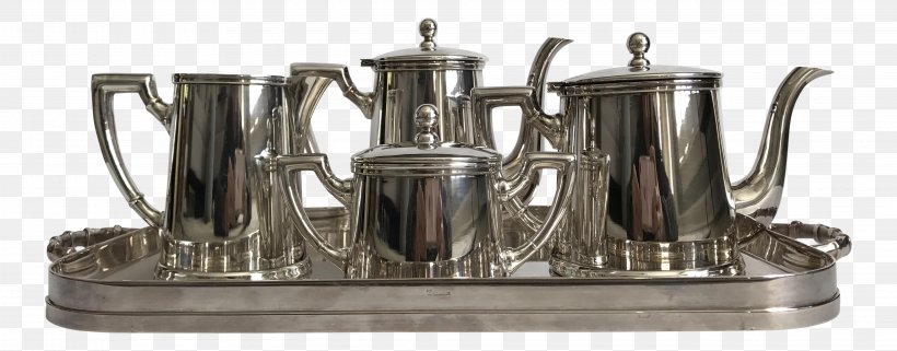 Tea Coffee Service Kettle Jug, PNG, 4068x1594px, Tea, Art, Art Deco, Brass, Chairish Download Free