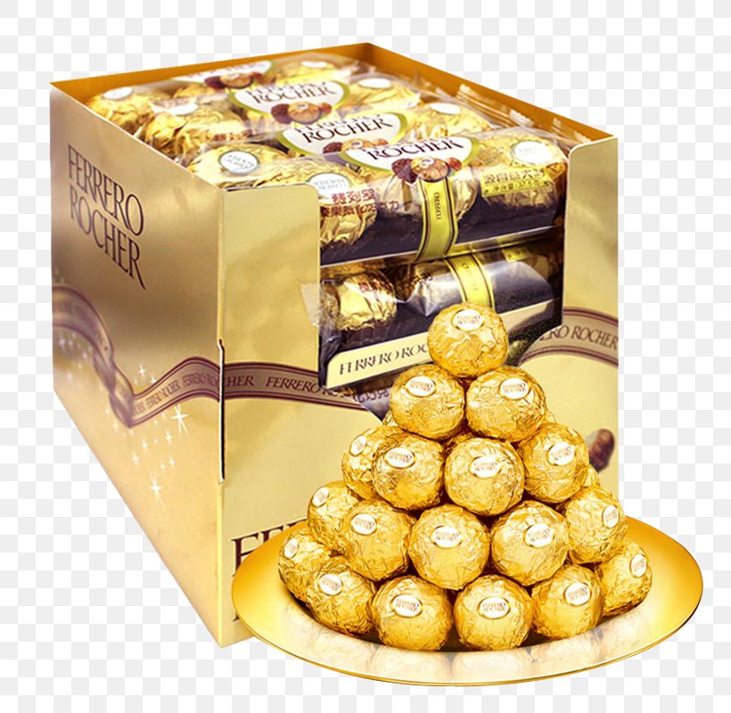 Ferrero Rocher Raffaello Ferrero SpA Chocolate Candy, PNG, 800x800px, Ferrero Rocher, Almond Roca, Candy, Chocolate, Confectionery Download Free