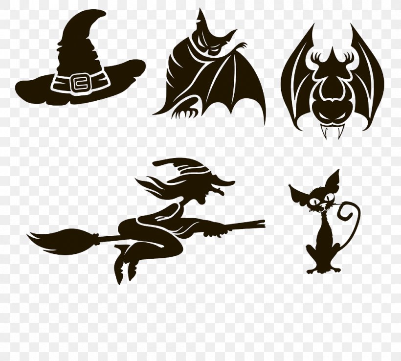 Halloween Clip Art, PNG, 1000x900px, Halloween, Black And White, Drawing, Ghost, Logo Download Free