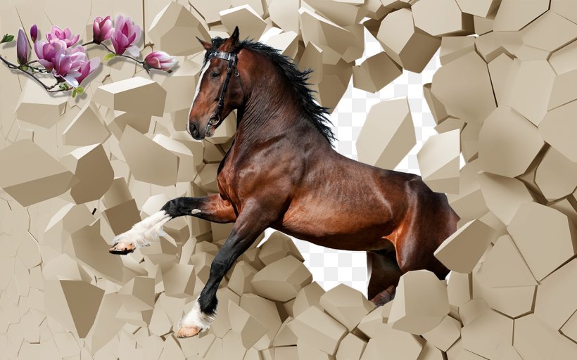 Paper Wall Decal Mural Wallpaper, PNG, 1200x750px, Horse, Art, Bedroom, Bit, Bridle Download Free