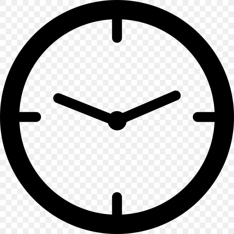 Alarm Clocks Time & Attendance Clocks, PNG, 980x980px, Clock, Alarm Clocks, Black And White, Icon Design, Symbol Download Free