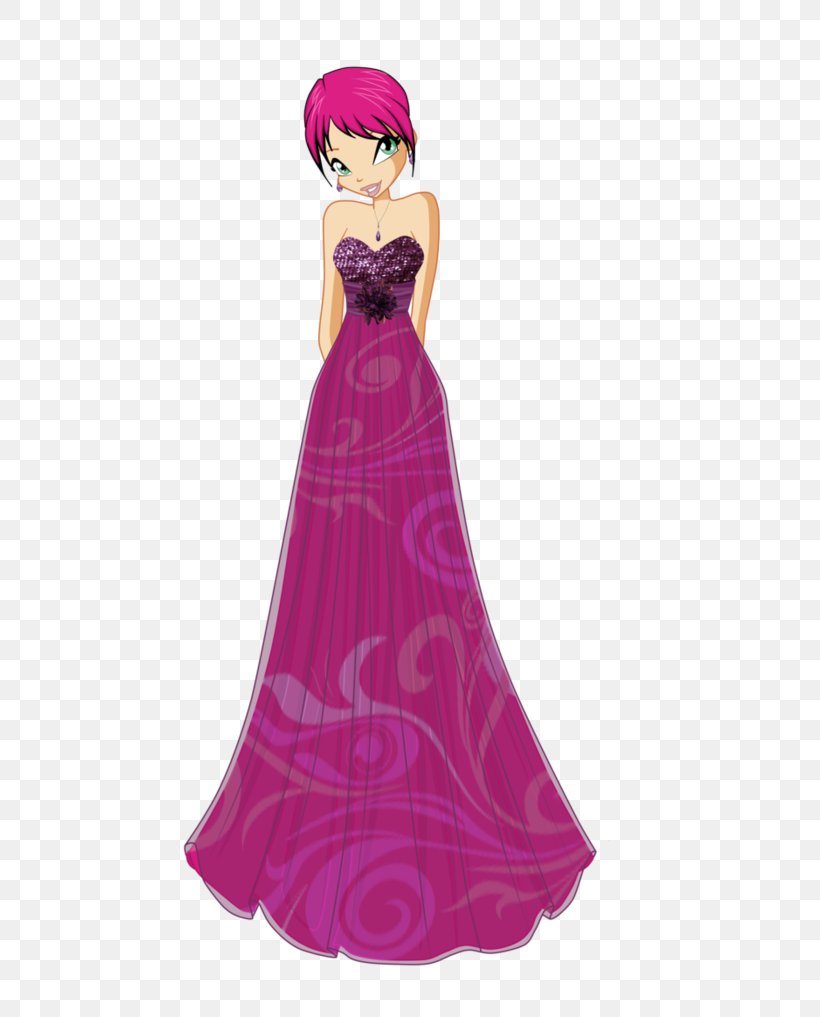 Evening Gown Pink Wedding Dress Embroidery, PNG, 786x1017px, Watercolor, Cartoon, Flower, Frame, Heart Download Free