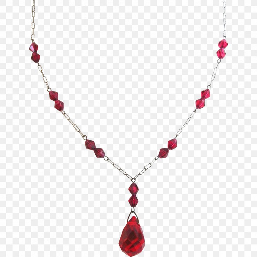 Necklace Jewellery Ruby Glass Red, PNG, 993x993px, Necklace, Bead, Body Jewelry, Chain, Charms Pendants Download Free