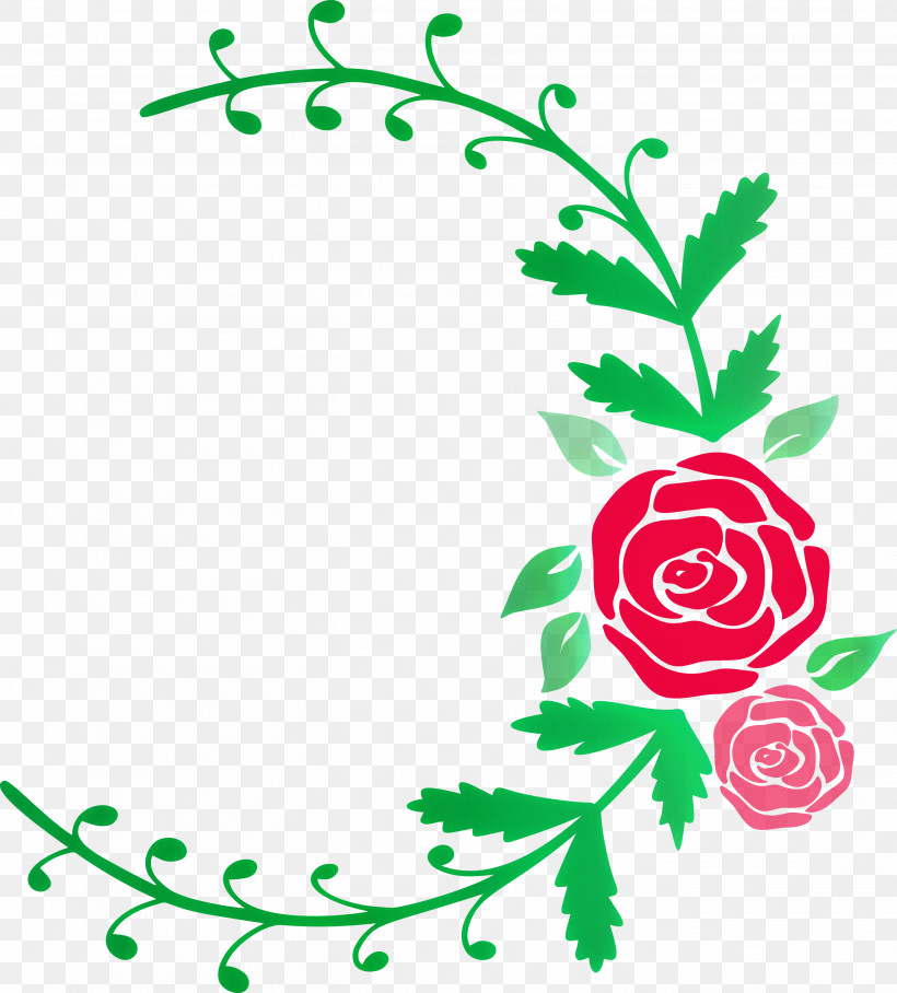 Rose Frame Flower Frame Wedding Frame, PNG, 2708x3000px, Rose Frame, Circle, Flower, Flower Frame, Green Download Free