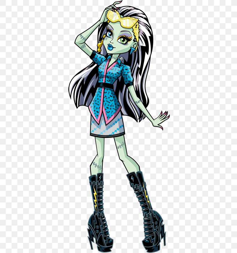 Frankie Stein Monster High Basic Doll Frankie Monster High Basic Doll Frankie, PNG, 371x875px, Watercolor, Cartoon, Flower, Frame, Heart Download Free