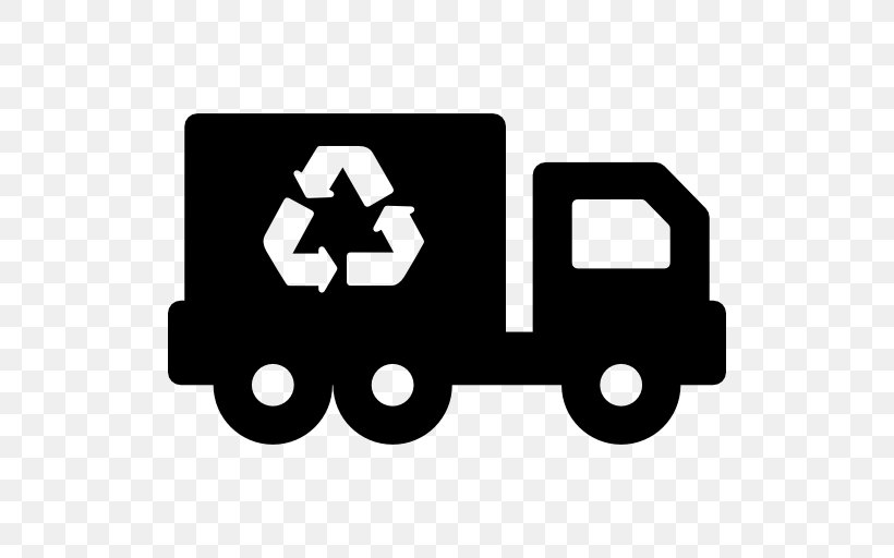 Recycling Truck Transport Waste, PNG, 512x512px, Recycling, Area, Automotive Oil Recycling, Black, Black And White Download Free