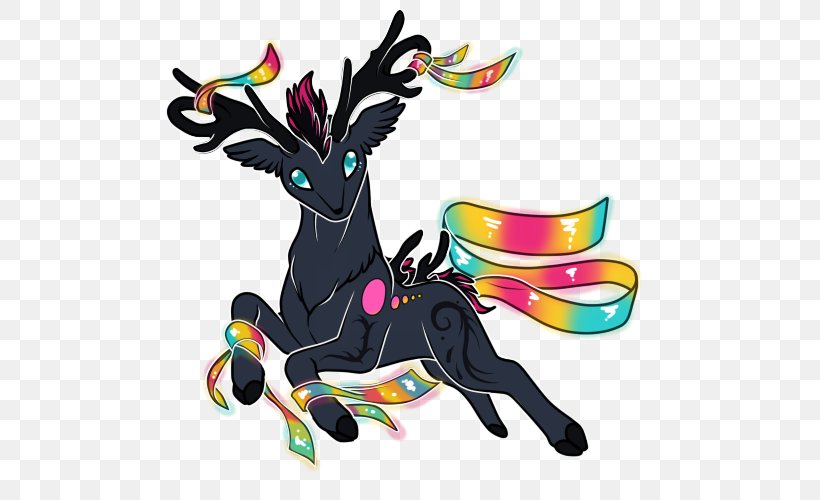 Reindeer Horse Clip Art, PNG, 500x500px, Reindeer, Art, Deer, Fictional Character, Horse Download Free