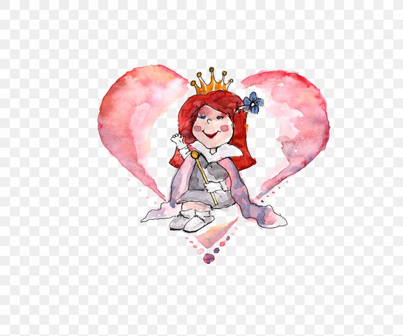 Fairy Cartoon Desktop Wallpaper Computer, PNG, 1000x833px, Watercolor, Cartoon, Flower, Frame, Heart Download Free