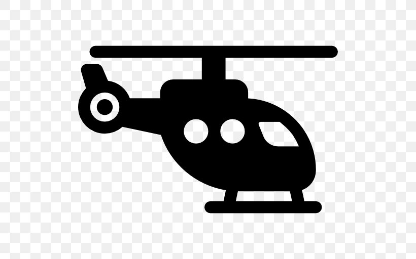 Helicopter Rotor Flight Clip Art, PNG, 512x512px, Helicopter, Air Medical Services, Aircraft, Black And White, Flight Download Free