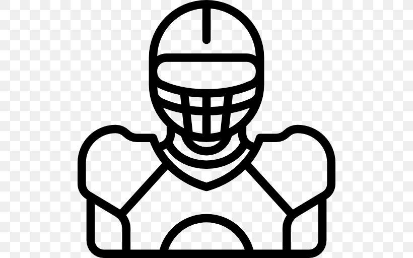 American Football Clip Art, PNG, 512x512px, American Football, American Football Player, Area, Black And White, Football Download Free