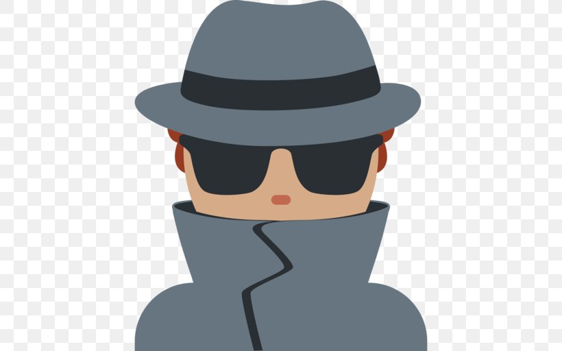 Emoji Domain Emojipedia Dark Skin Detective, PNG, 512x512px, Emoji, Black, Bowler Hat, Cap, Communication Download Free