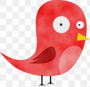 Songbird Perching Bird - Red Bird Clip Art Beak Perching Bird PNG