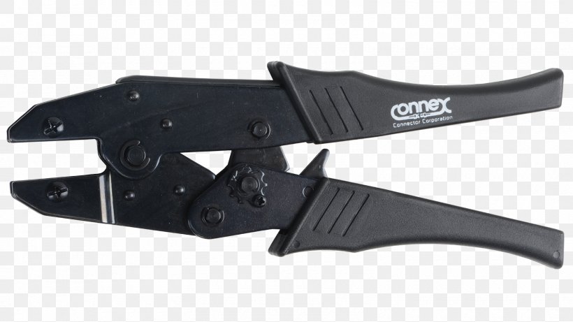 Knife Tool Blade Crimp Weapon, PNG, 1600x900px, Knife, Amphenol, Black, Blade, Coaxial Download Free