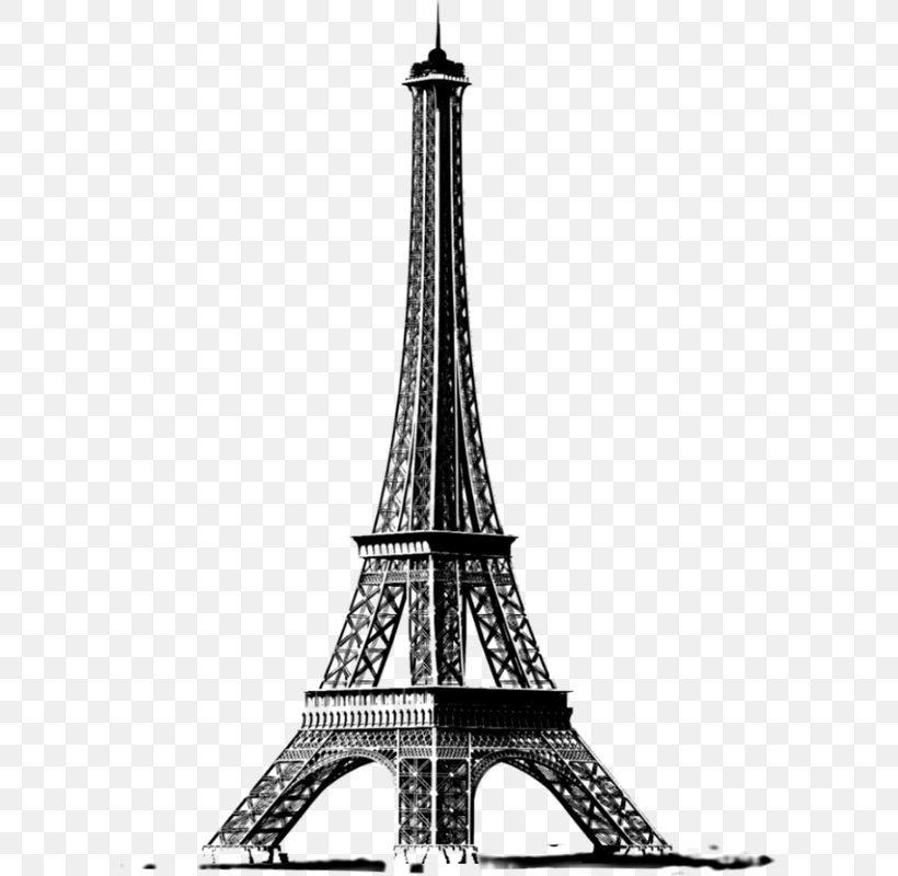 Eiffel Tower Tokyo Tower Clip Art, PNG, 599x800px, Eiffel Tower, Black And White, Digital Image, Landmark, Monochrome Download Free