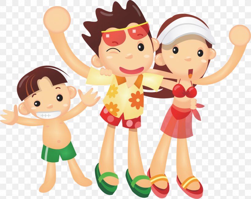 Cartoon Seaside Resort Clip Art, PNG, 1352x1073px, Cartoon, Area, Art, Beach, Child Download Free
