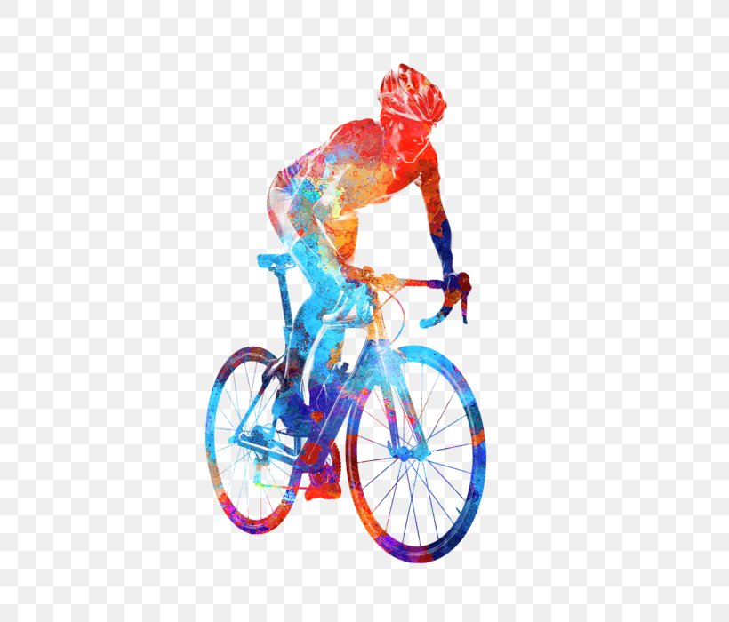 Cycling Road Bicycle Watercolor Painting Triathlon Poster, PNG, 560x700px, Cycling, Art, Bicycle, Bicycle Accessory, Bicycle Frame Download Free