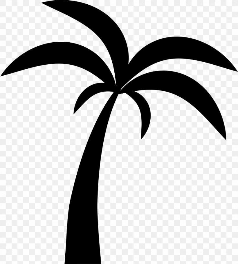 Arecaceae Logo Tree, PNG, 882x980px, Arecaceae, Arecales, Black And White, Branch, Coconut Download Free