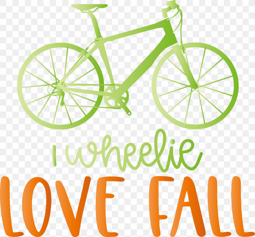 Love Fall Love Autumn I Wheelie Love Fall, PNG, 3000x2797px, Bicycle, Bicycle Frame, Brake, Cycling, Disc Brake Download Free