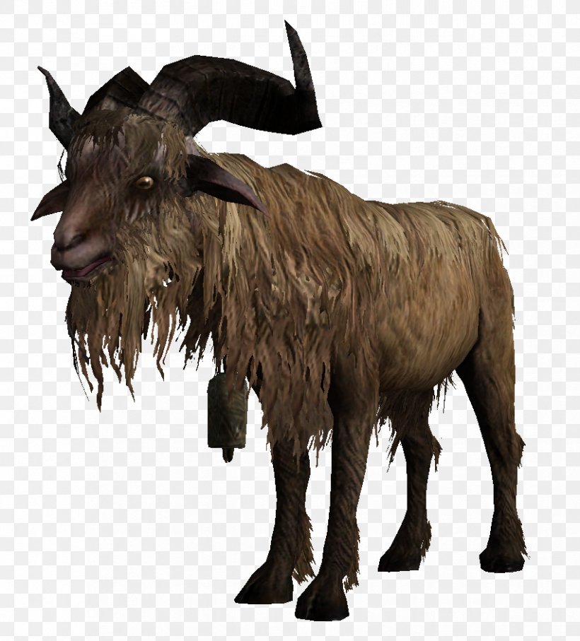 Goat Barbary Sheep Cattle The Elder Scrolls V: Skyrim, PNG, 852x943px, Goat, Animal, Barbary Sheep, Caprinae, Cattle Download Free