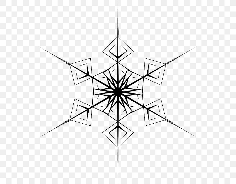 Snowflake Hexagon Crystal Clip Art, PNG, 555x640px, Snowflake, Black And White, Christmas Ornament, Cloud, Color Download Free