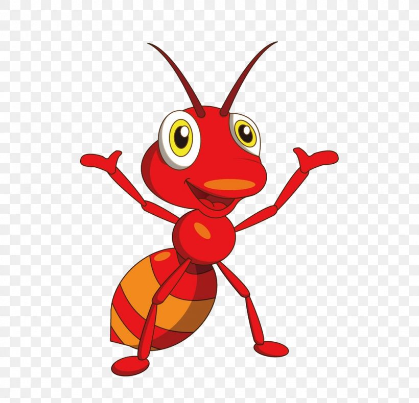 Ant Adobe Illustrator Illustration, PNG, 1024x987px, Ant, Animation, Aphid, Art, Cartoon Download Free