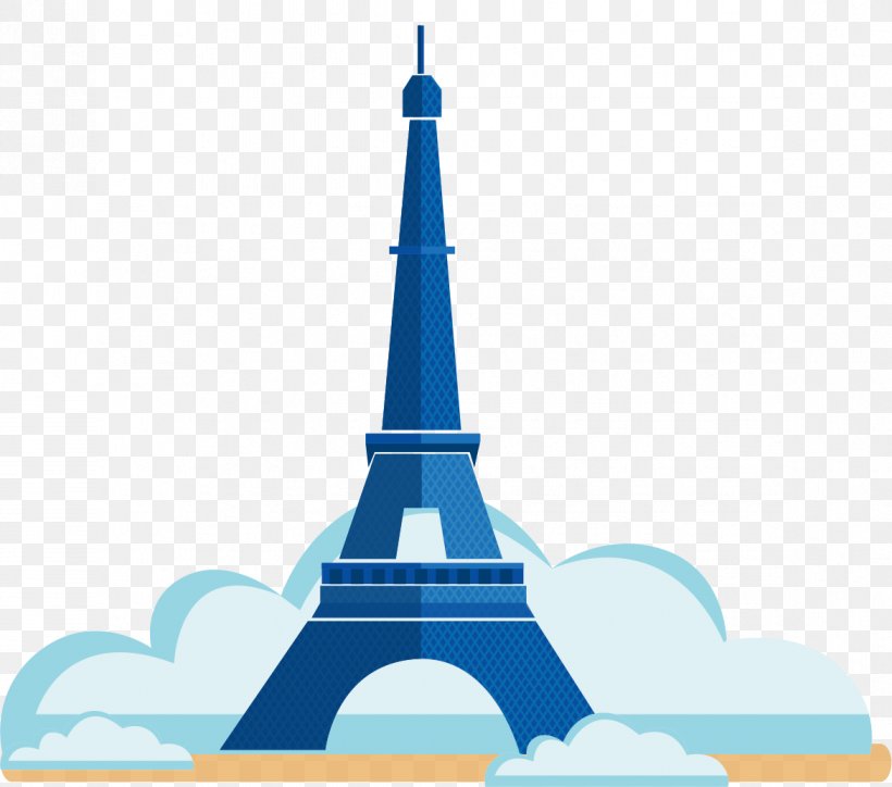 Eiffel Tower Silhouette Tourist Attraction, PNG, 1171x1034px, Eiffel Tower, Azure, Blue, Color, Drawing Download Free