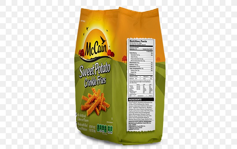 French Fries Hash Browns McCain Foods Nutrition Facts Label, PNG, 500x515px, French Fries, Breakfast Cereal, Calorie, Crinklecutting, Flavor Download Free
