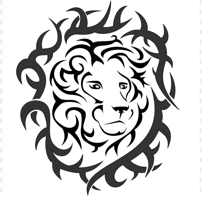 Lion Tattoo Drawing Flash Visual Arts, PNG, 800x800px, Lion, Animal, Art, Artwork, Black Download Free