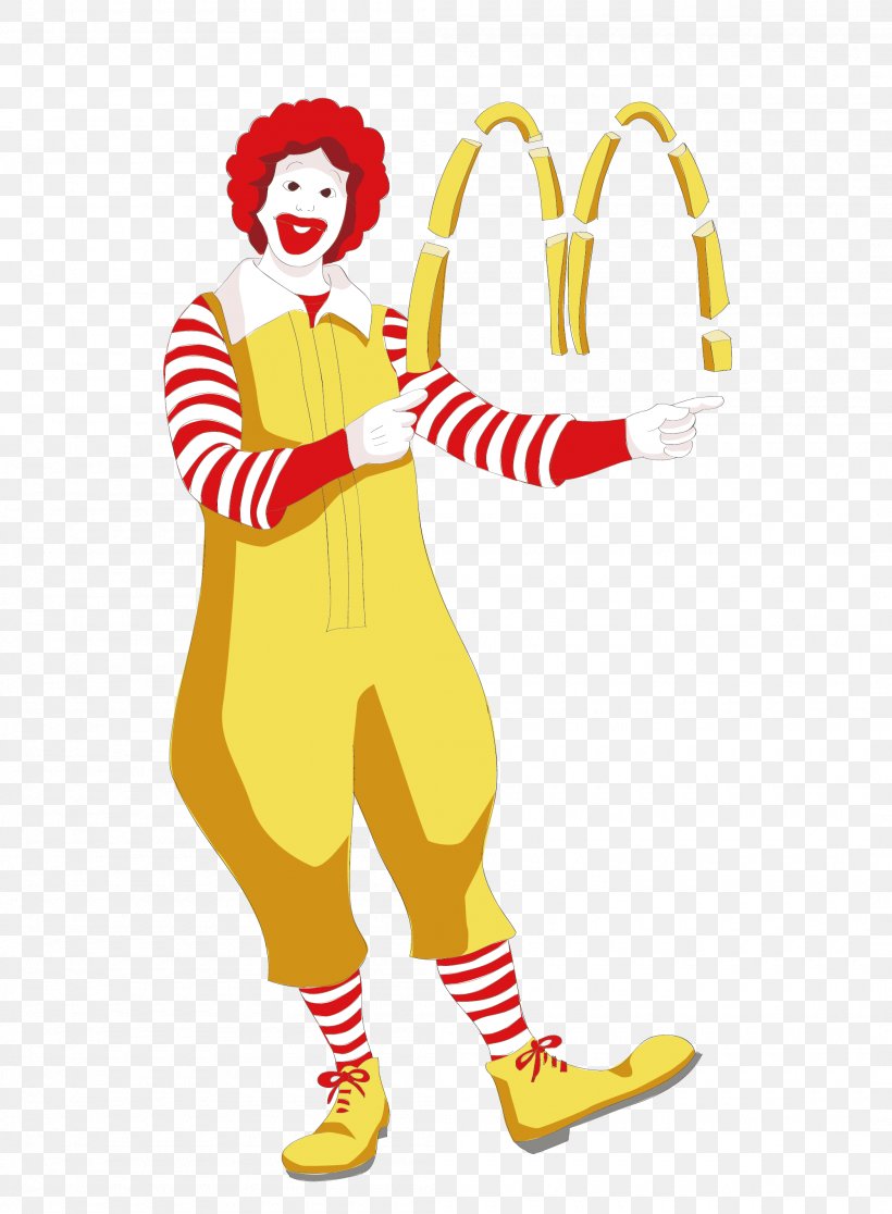 Ronald McDonald McDonalds French Fries Fast Food, PNG, 2100x2859px, Ronald Mcdonald, Art, Clown, Costume, Fast Food Download Free