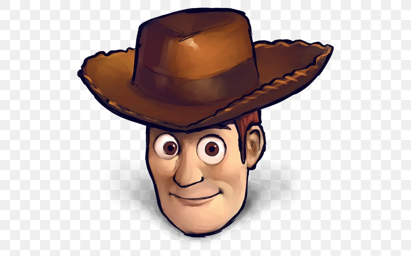Costume Hat Fedora Headgear Cowboy Hat Smile, PNG, 512x512px, Sheriff Woody, Costume Hat, Cowboy Hat, Emoticon, Fashion Accessory Download Free