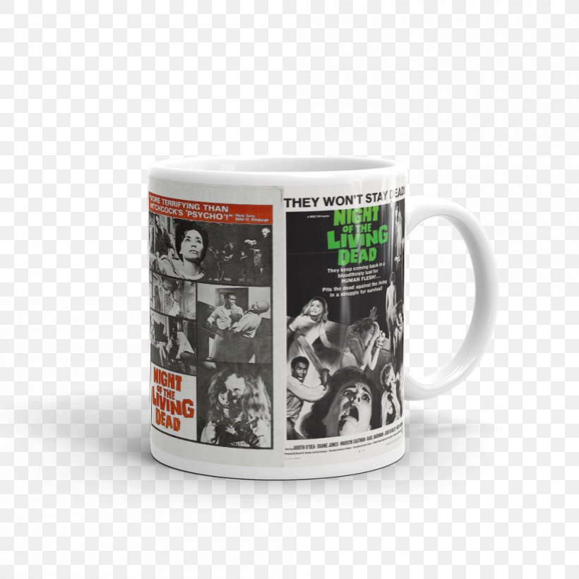 Coffee Cup Product Night Of The Living Dead Movie Poster 11x17 Master Print, PNG, 1000x1000px, Coffee Cup, Advertising, Cup, Drinkware, Film Download Free